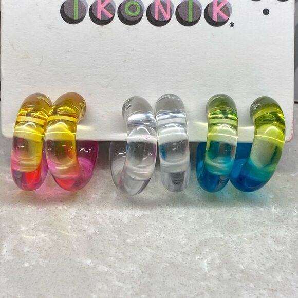 New Gradient Acrylic Hoops - Picture 6 of 10